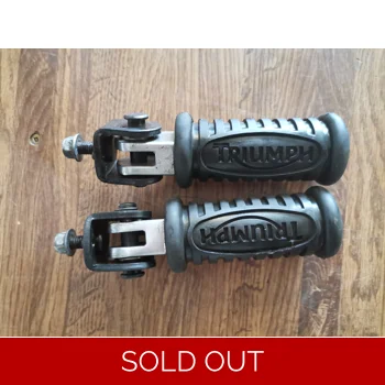 2001-22 Triumph America Bonneville Speedmaster Passenger Foot Pegs T2081043 T2081044